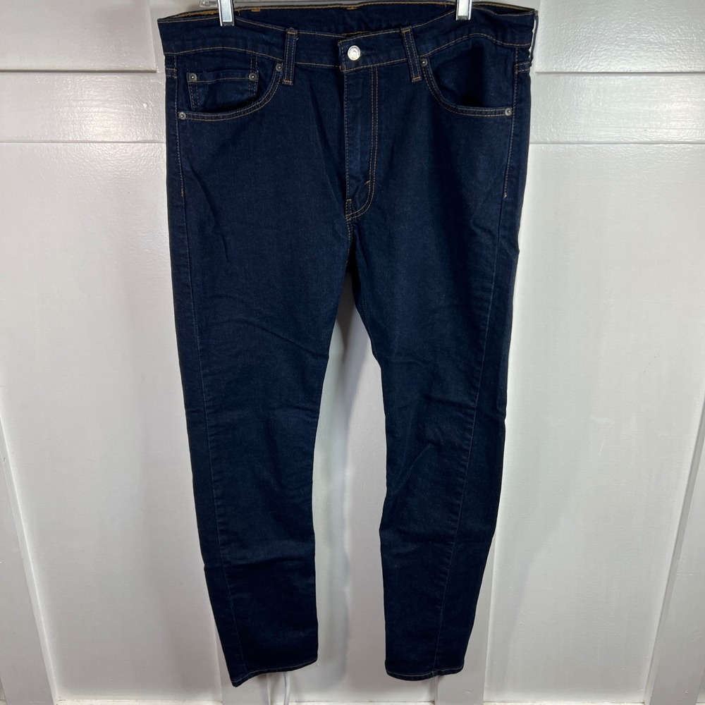 Levis 510 Skinny Fit Jeans Mens 38x32 Dark Indigo Blue Denim 05510-0978